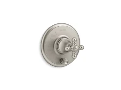 Rite-Temp® valve trim with push-button diverter and cross handle^Kohler Outlet