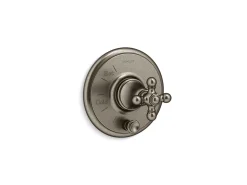 Rite-Temp® valve trim with push-button diverter and cross handle^Kohler Outlet