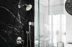 Rite-Temp® valve trim with push-button diverter and lever handle^Kohler