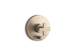 Rite-Temp® valve trim with push-button diverter and cross handle^Kohler Sale