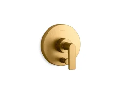 Rite-Temp® valve trim with push-button diverter and lever handle^Kohler Hot