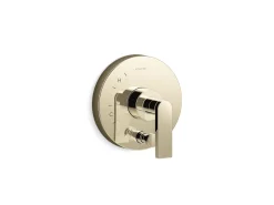 Rite-Temp® valve trim with push-button diverter and lever handle^Kohler Hot