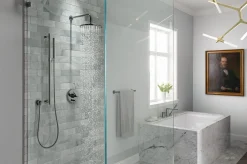 Rite-Temp® valve trim with push-button diverter and lever handle^Kohler Hot