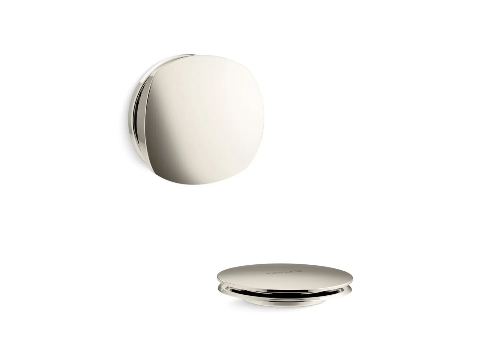 Rotary-turn bath drain trim^Kohler