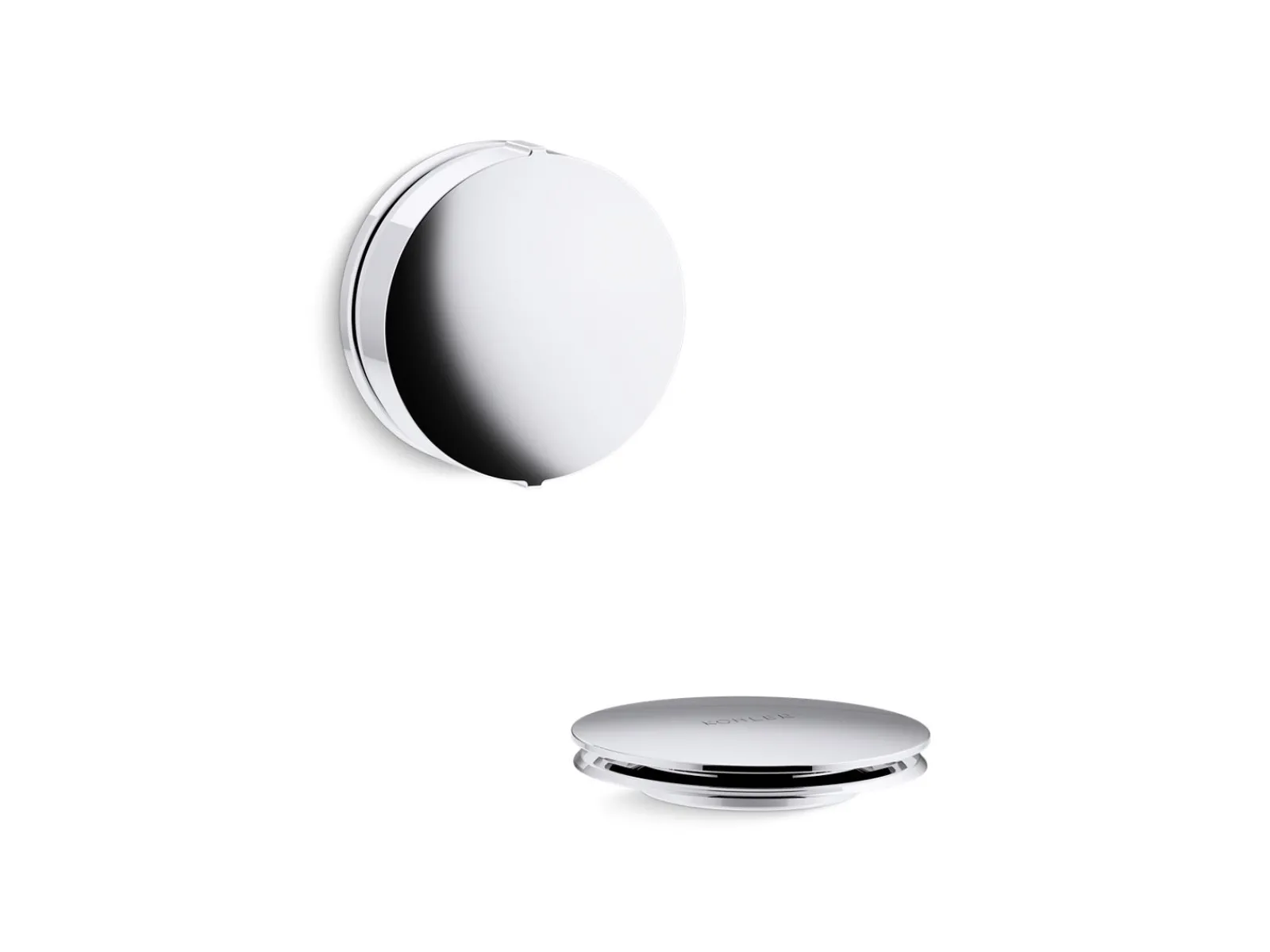 Rotary-turn bath drain trim^Kohler