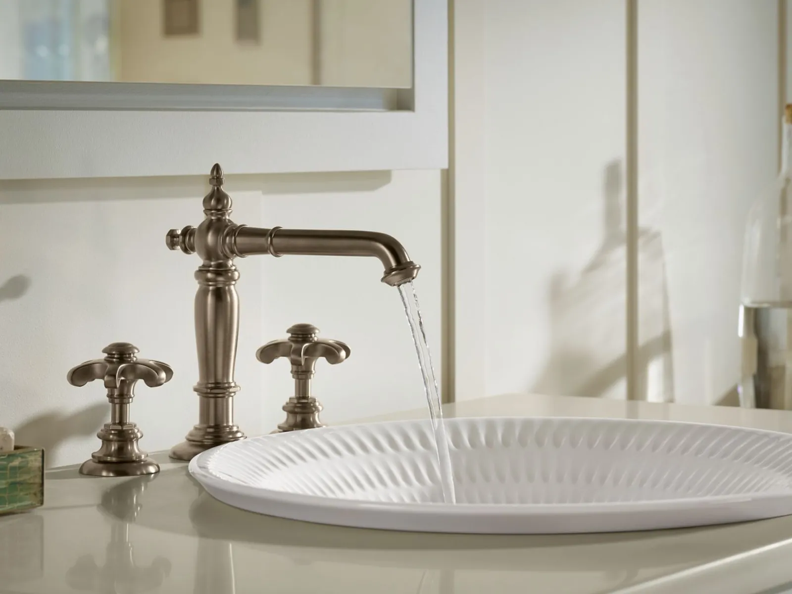 17-3/4" round drop-in bathroom sink, no overflow^Kohler Discount