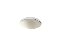 13-1/4" round drop-in/undermount bathroom sink, no overflow^Kohler