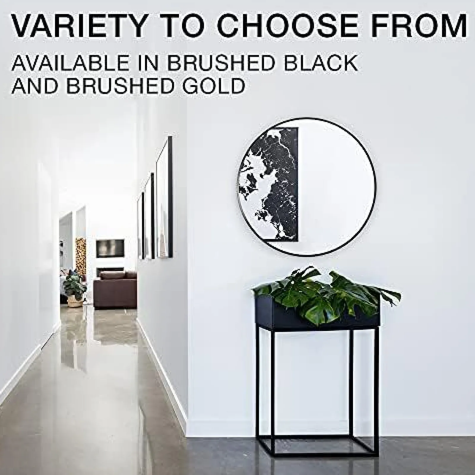 28" round framed mirror^Kohler New