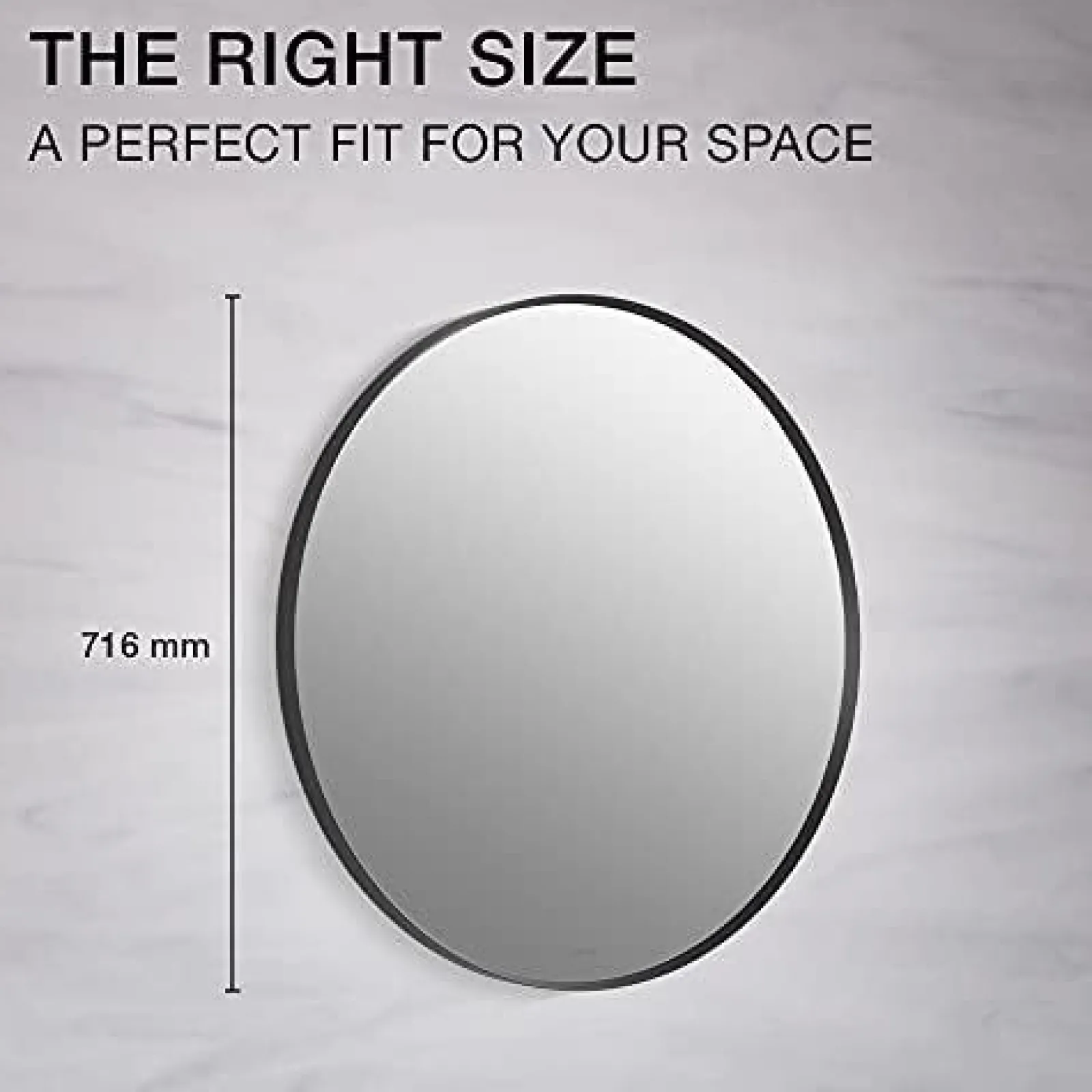 28" round framed mirror^Kohler New