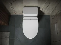 Round-front bidet toilet seat with remote control^Kohler Best