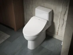 Round-front bidet toilet seat with remote control^Kohler Best