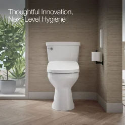 Round-front bidet toilet seat with remote control^Kohler Best
