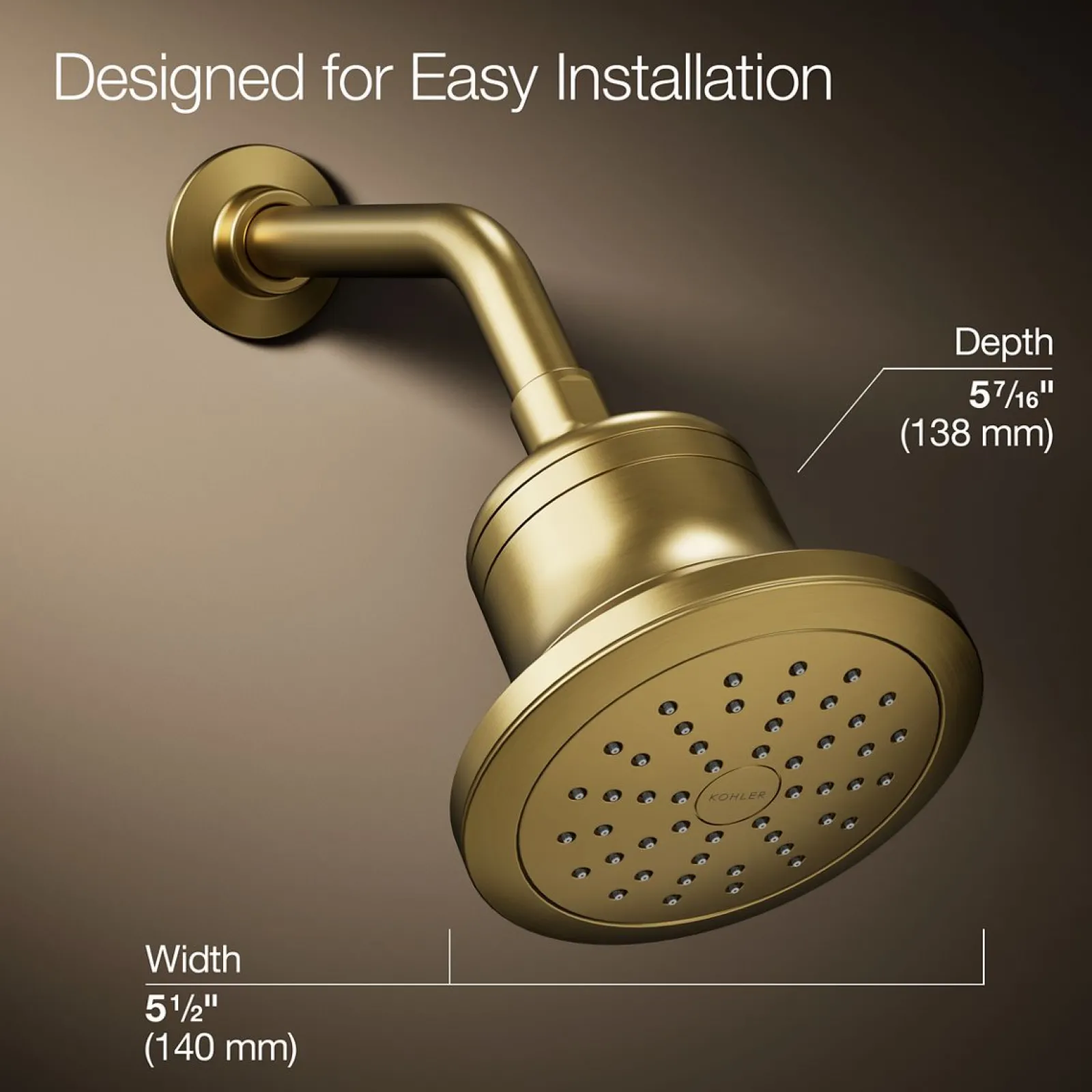 Round single-function filtered showerhead, 1.75 gpm^Kohler