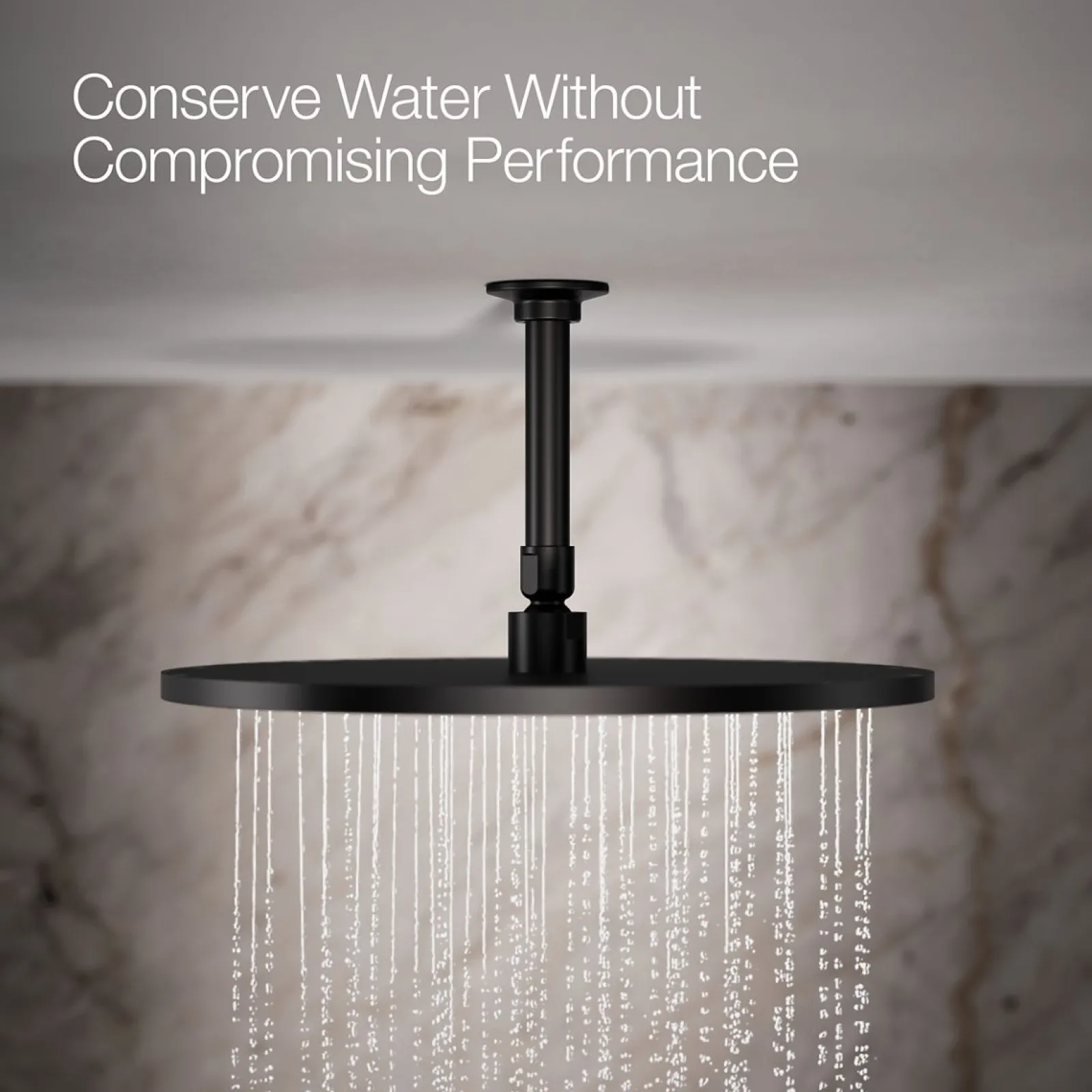 Round 14” single-function rainhead, 2.5 gpm^Kohler