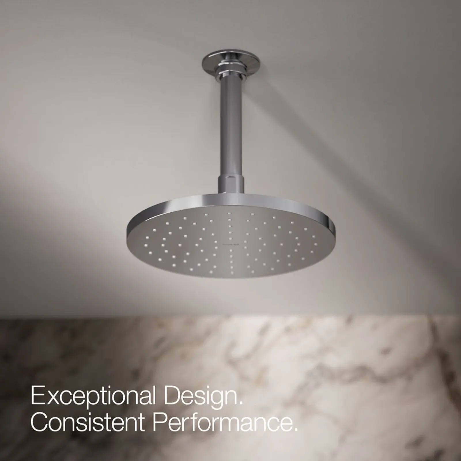 Round 8" single-function rainhead, 2.5 gpm^Kohler Best