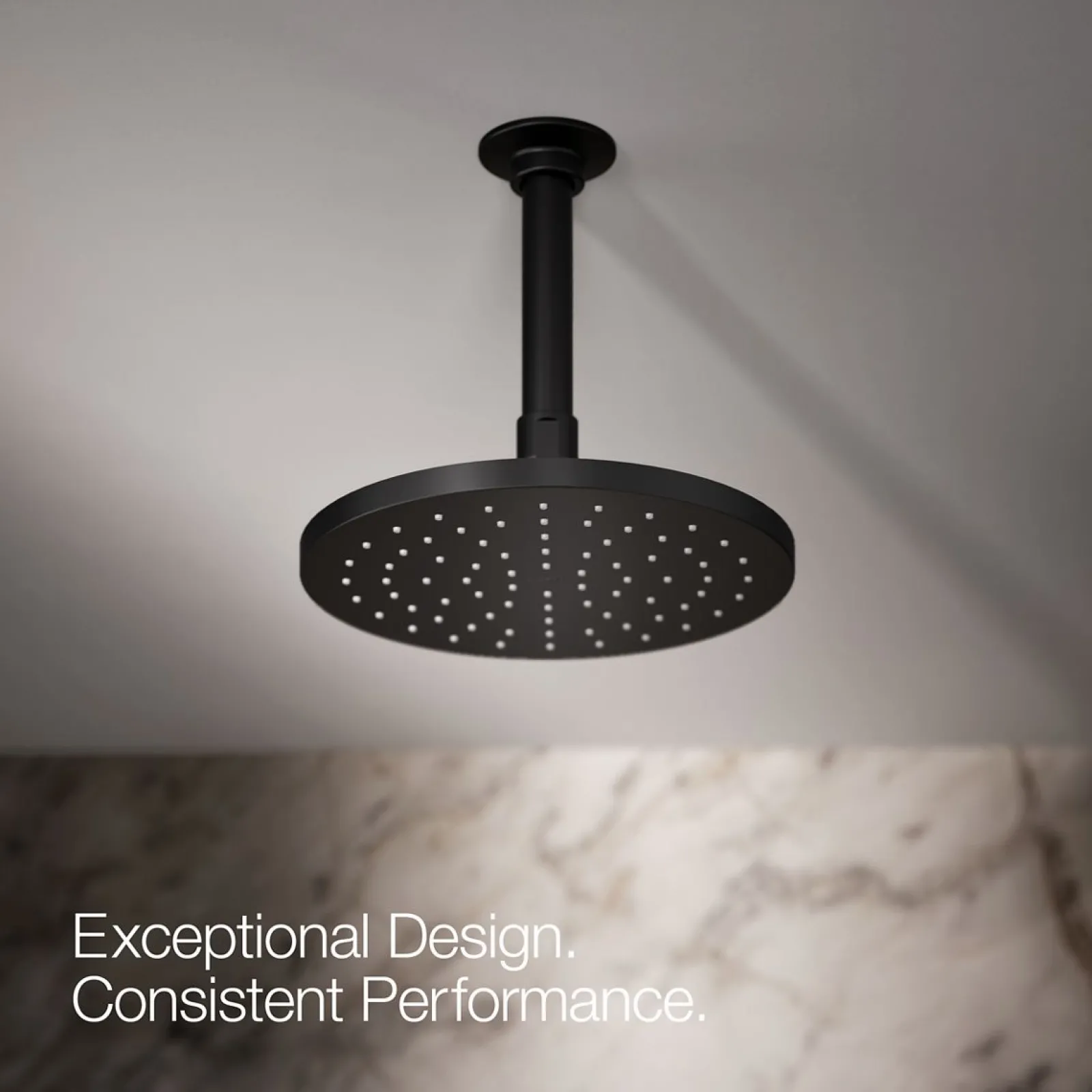 Round 8" single-function rainhead, 2.5 gpm^Kohler Best