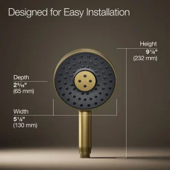 Round three-function handshower, 1.75 gpm^Kohler Hot