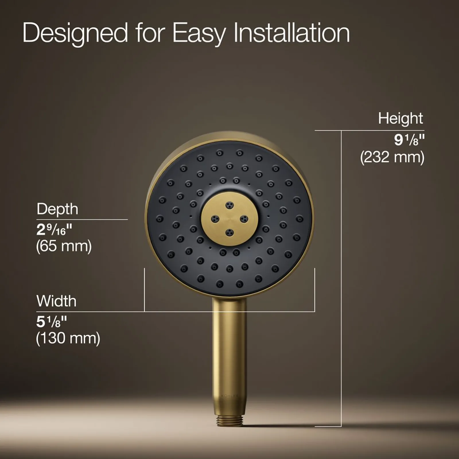 Round three-function handshower, 1.75 gpm^Kohler Hot