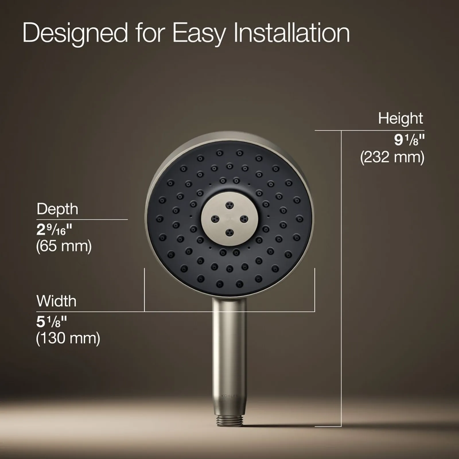 Round three-function handshower, 1.75 gpm^Kohler Hot