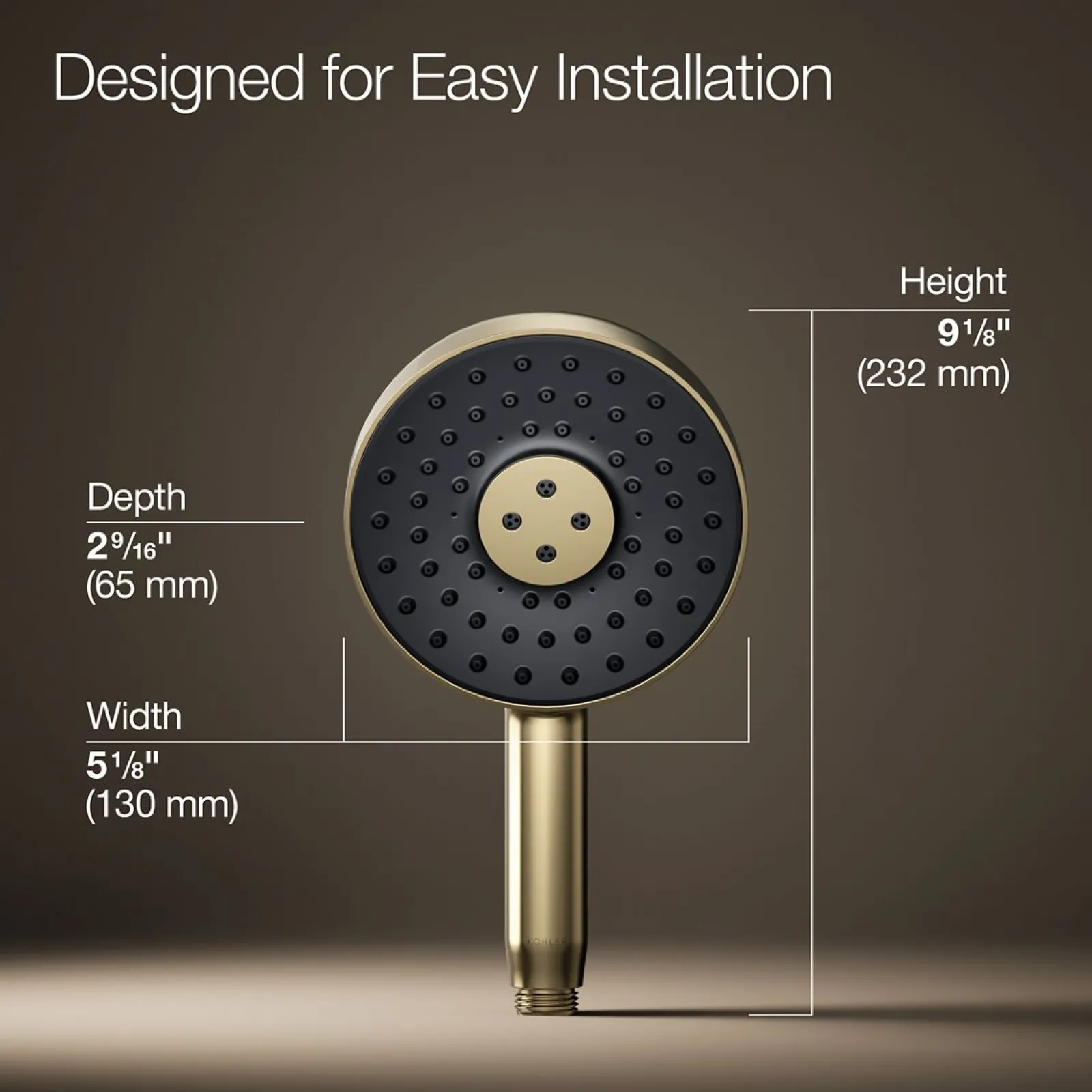 Round three-function handshower, 1.75 gpm^Kohler Hot