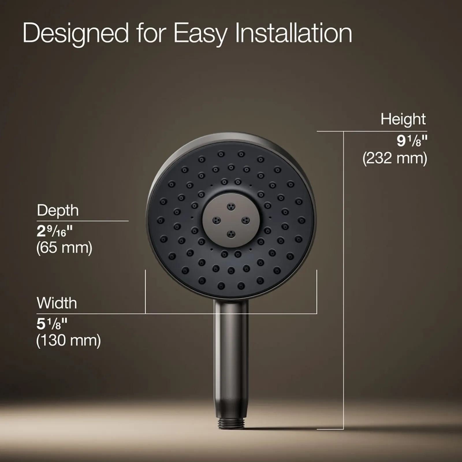 Round three-function handshower, 1.75 gpm^Kohler Hot