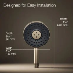 Round three-function handshower, 2.5 gpm^Kohler New