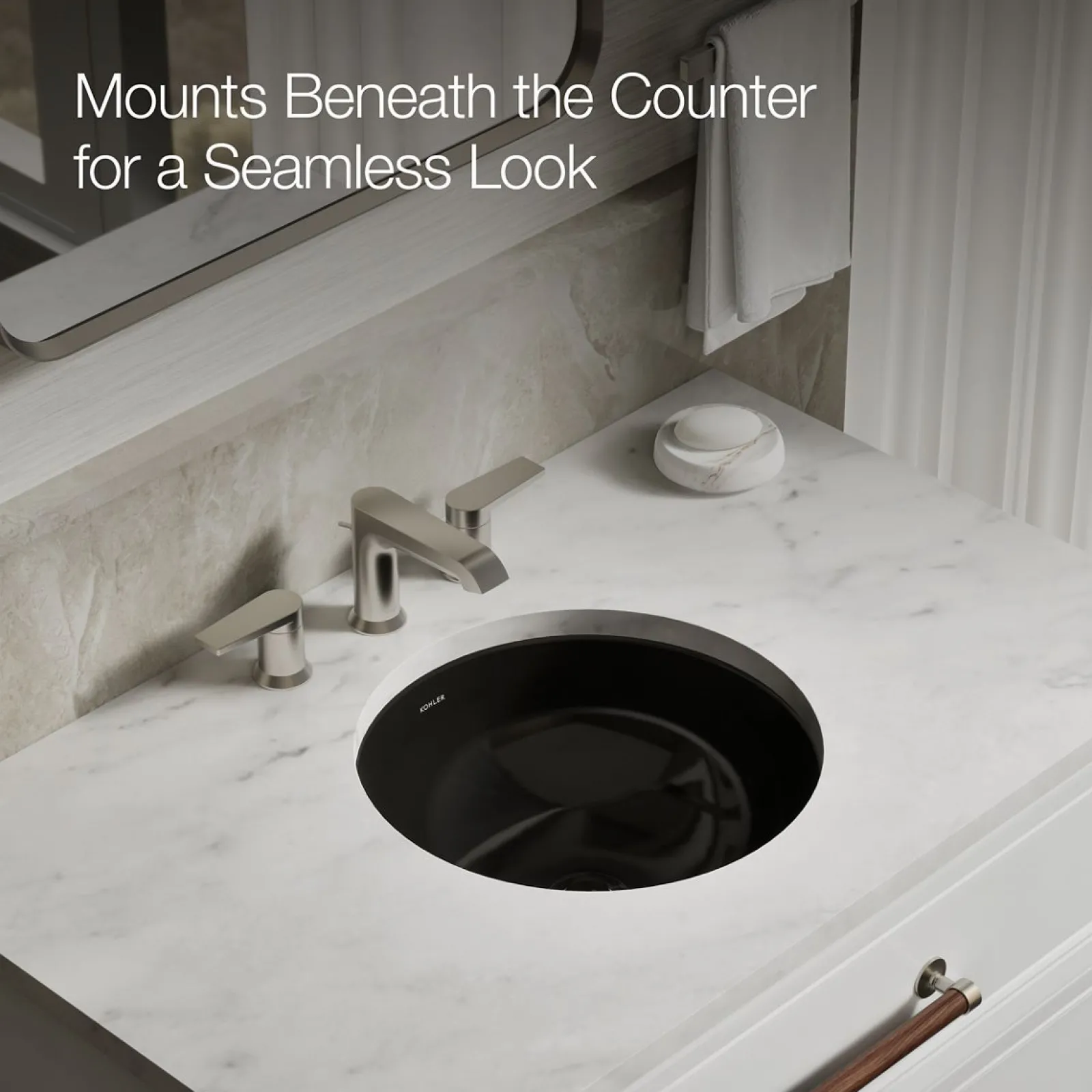 16-1/8" round undermount bathroom sink, no overflow^Kohler Clearance