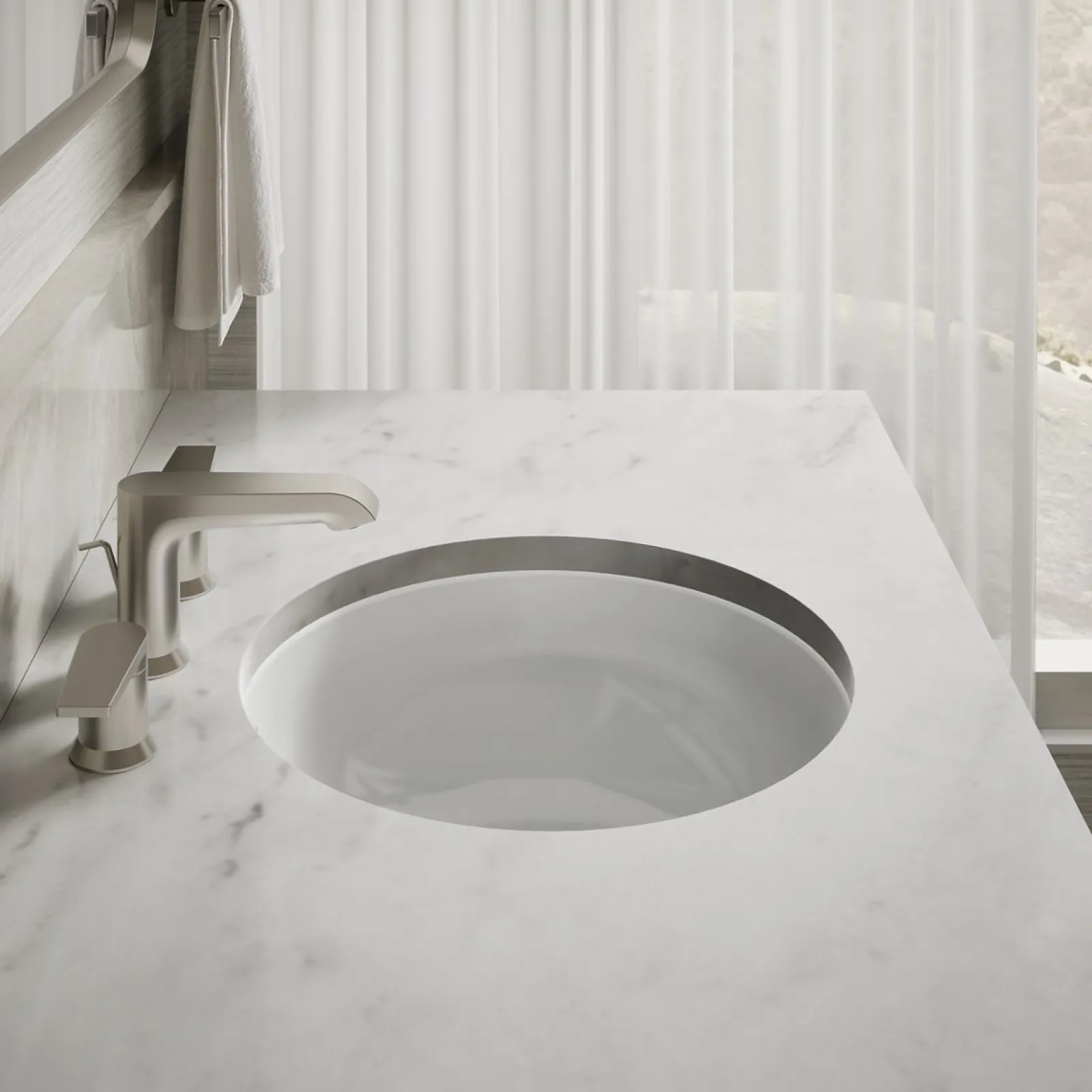 16-1/8" round undermount bathroom sink, no overflow^Kohler Clearance