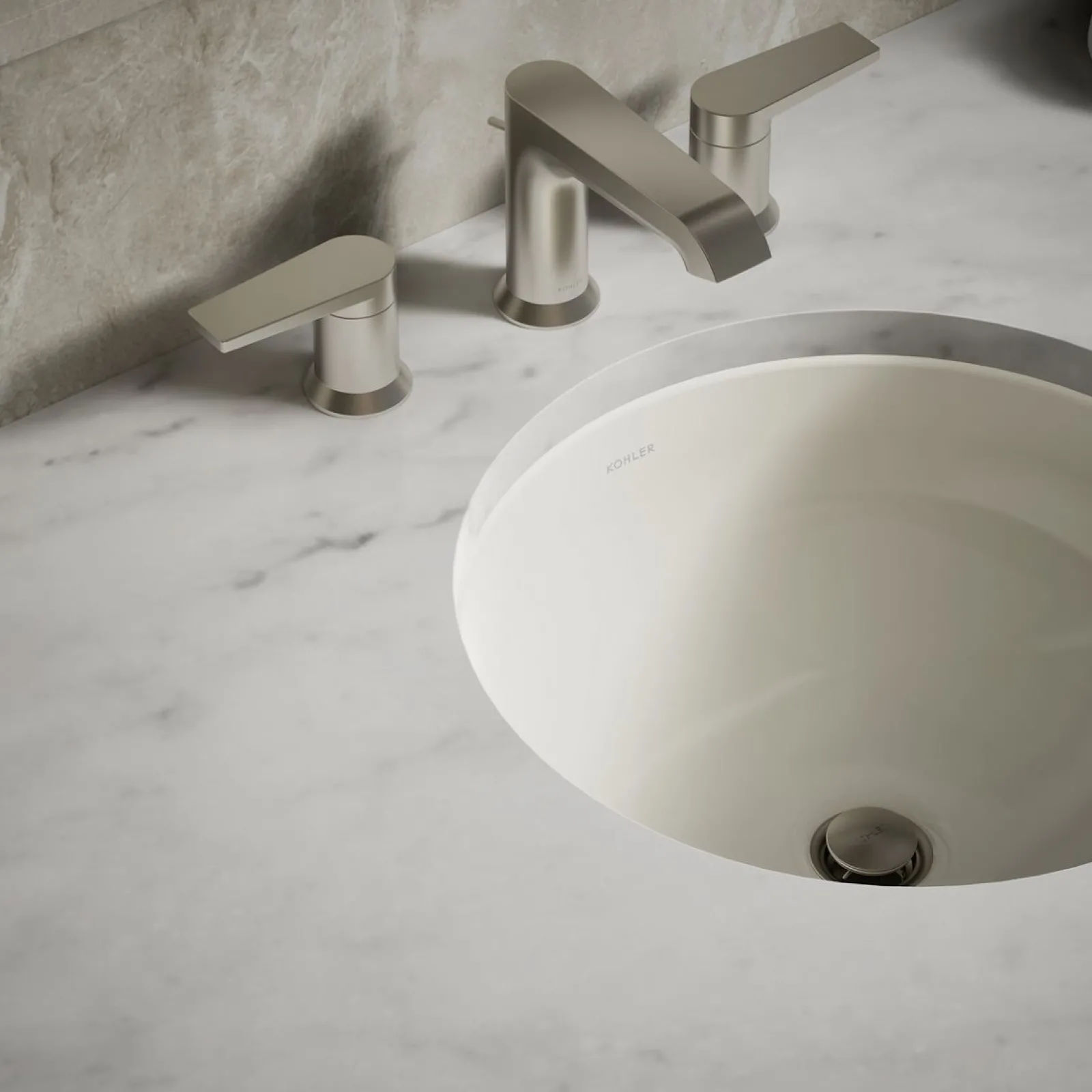 16-1/8" round undermount bathroom sink, no overflow^Kohler Clearance