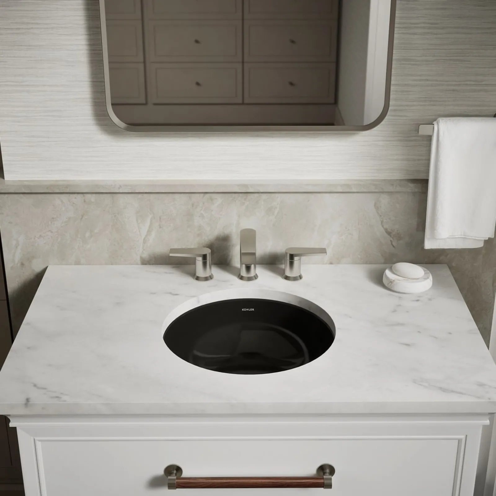 16-1/8" round undermount bathroom sink, no overflow^Kohler Clearance