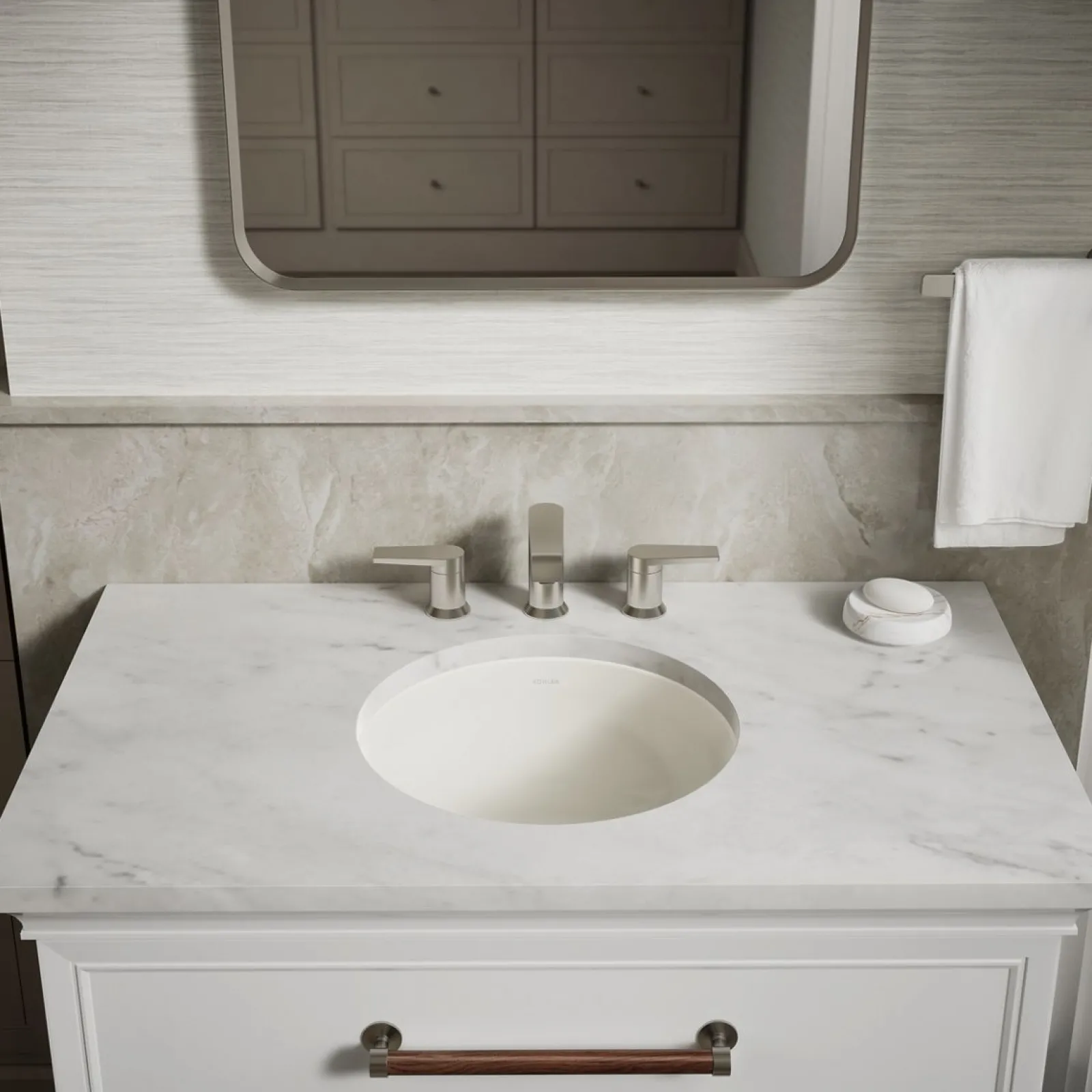 16-1/8" round undermount bathroom sink, no overflow^Kohler Clearance