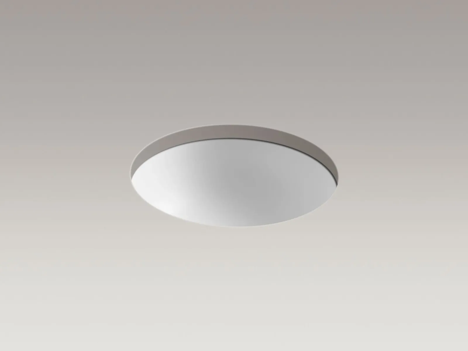 16-1/4" round undermount bathroom sink, no overflow^Kohler Discount