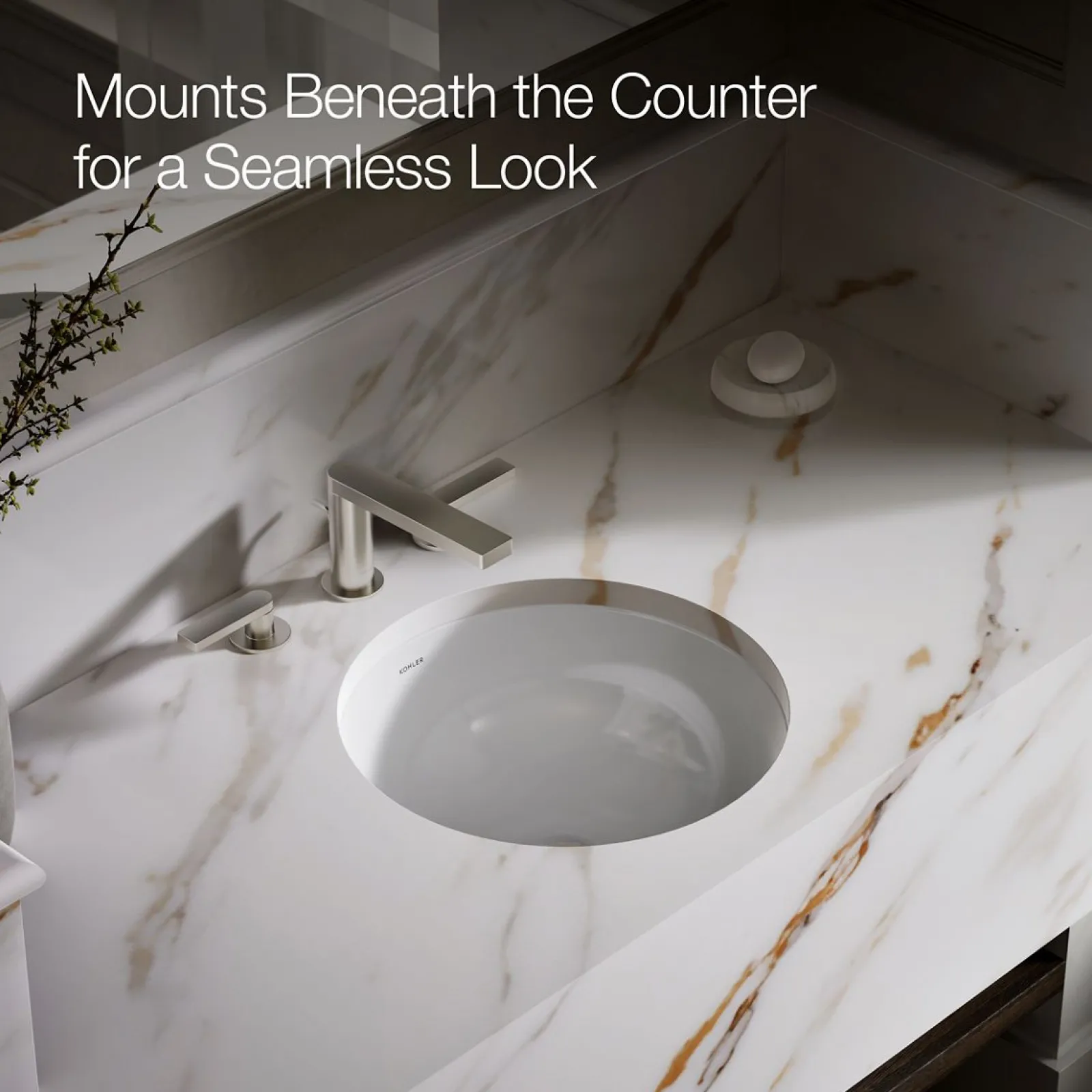 16-1/4" round undermount bathroom sink, no overflow^Kohler Discount