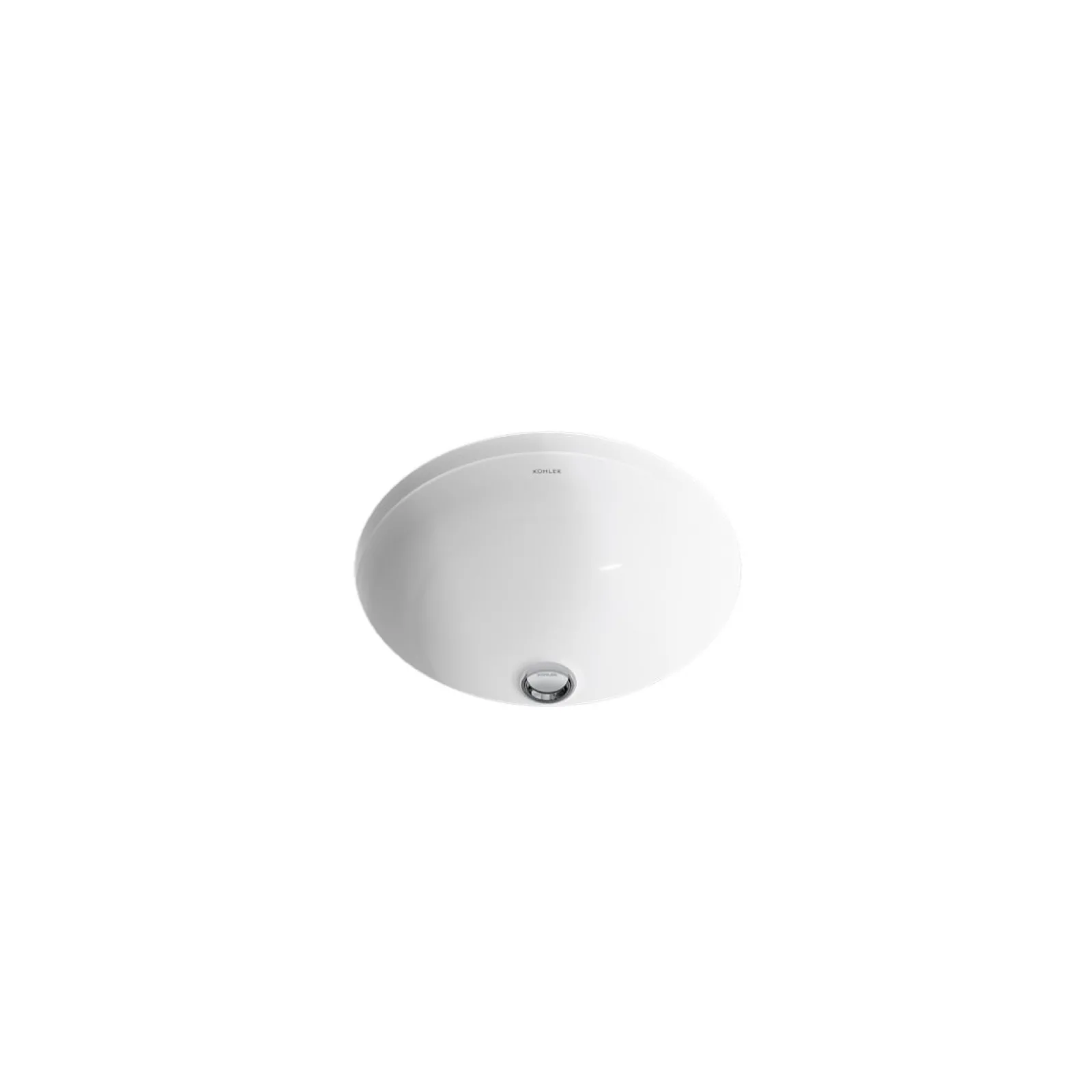 16-1/4" round undermount bathroom sink, no overflow^Kohler Discount