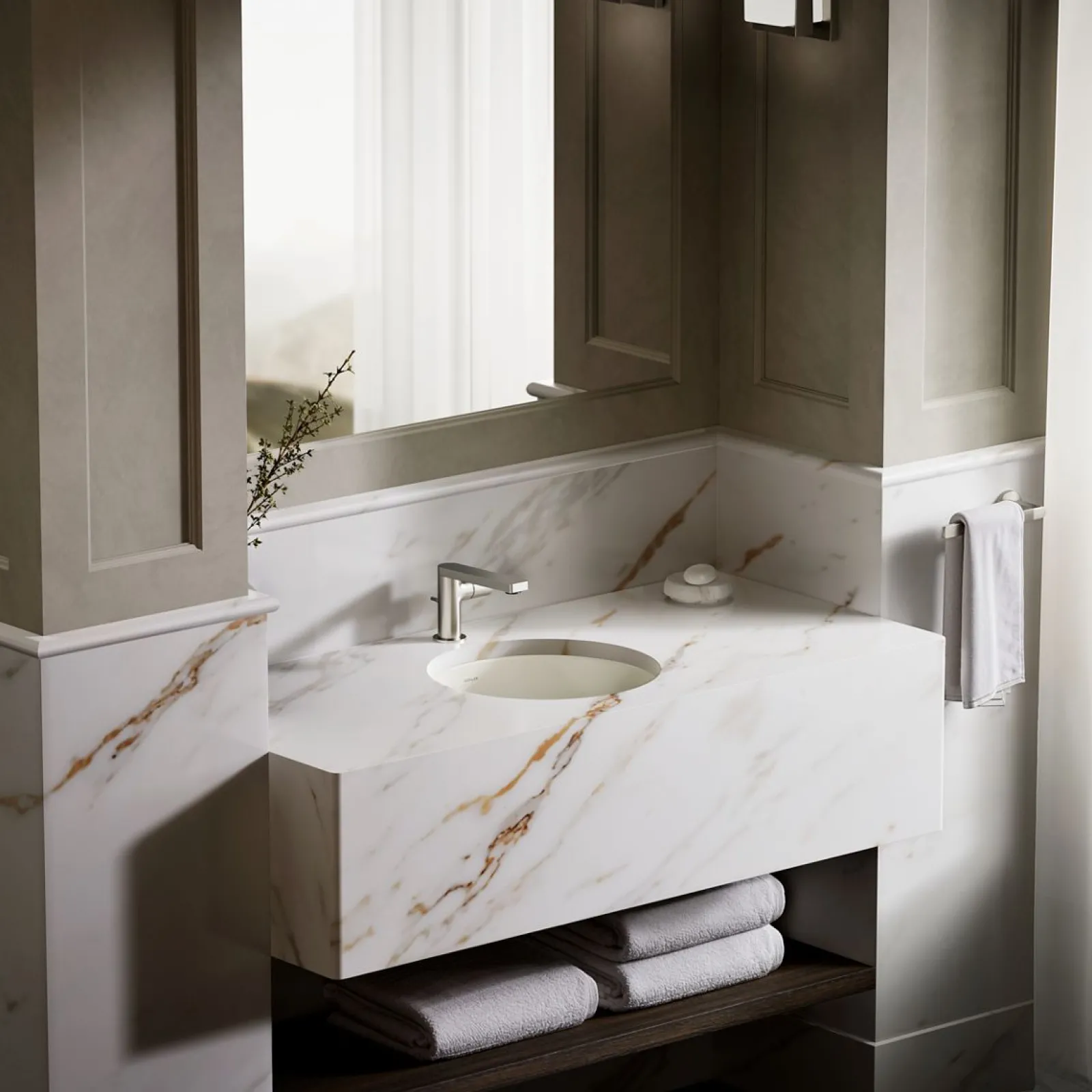 15-3/4" round undermount bathroom sink^Kohler Best