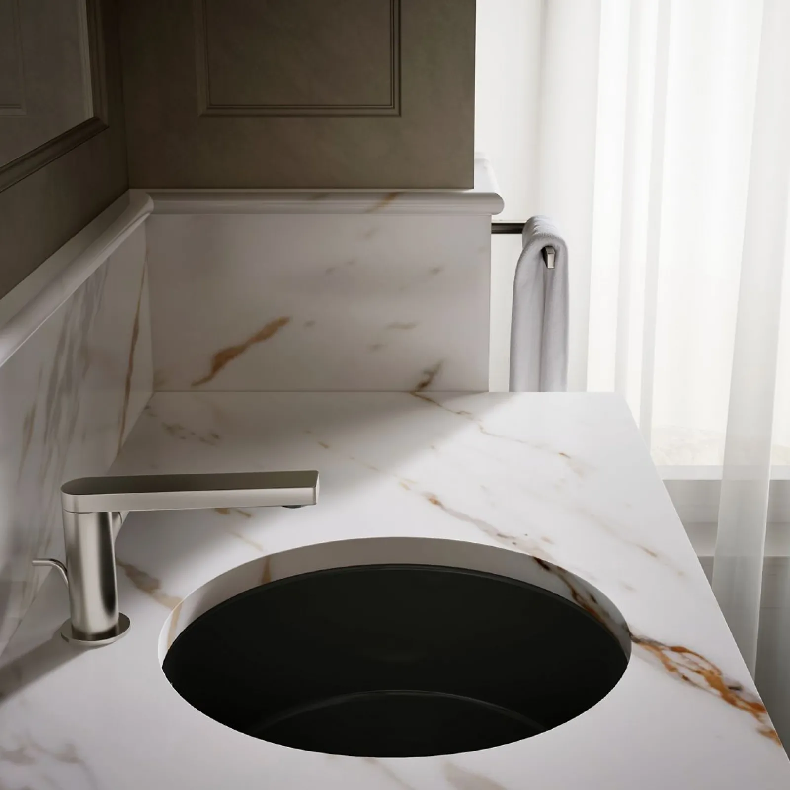 15-3/4" round undermount bathroom sink^Kohler Best