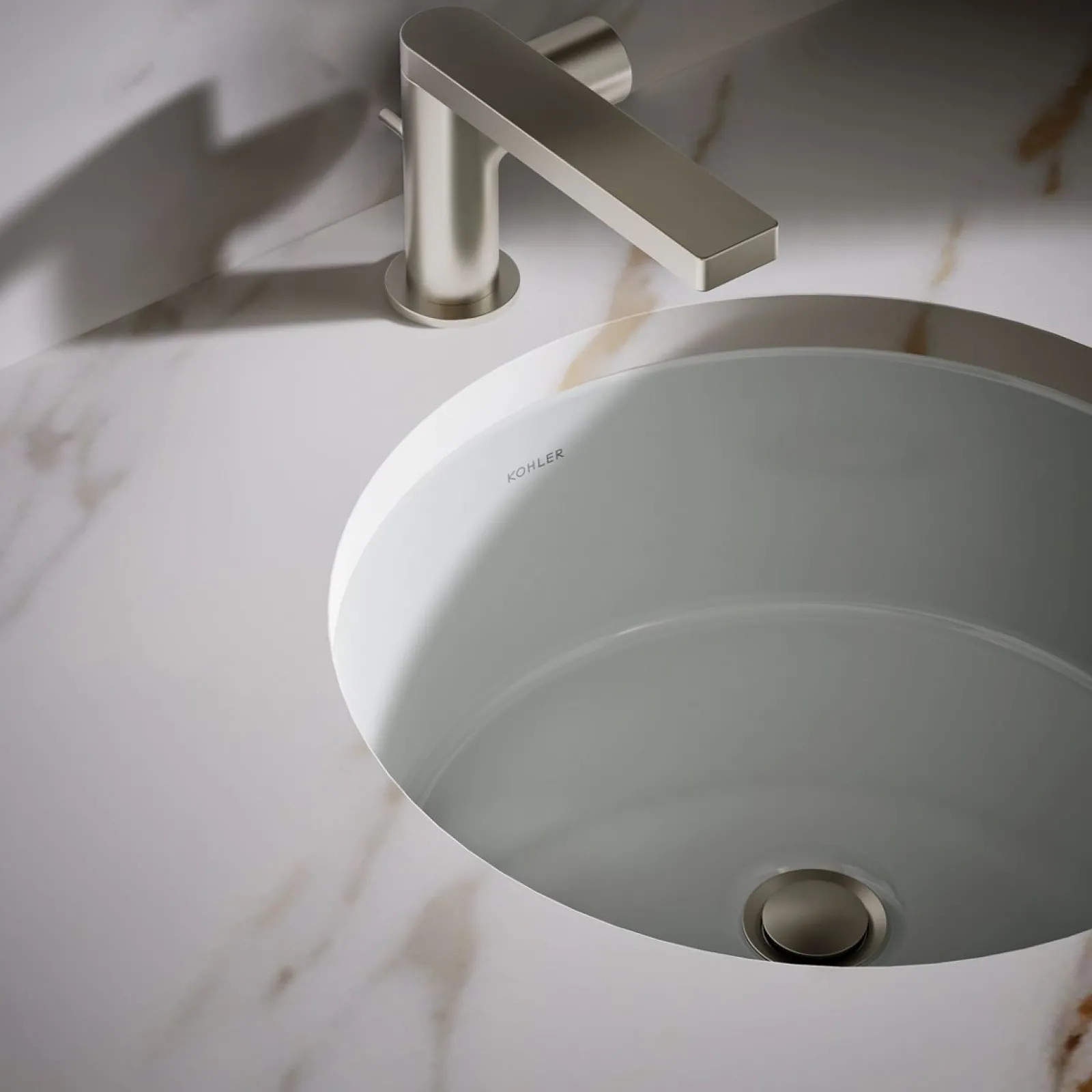 15-3/4" round undermount bathroom sink^Kohler Best