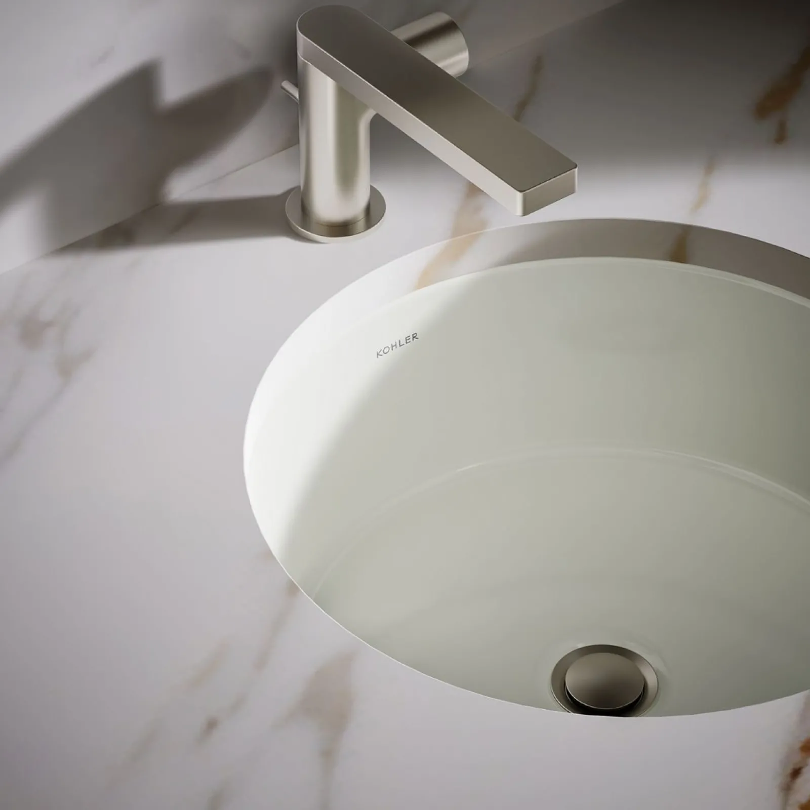15-3/4" round undermount bathroom sink^Kohler Best