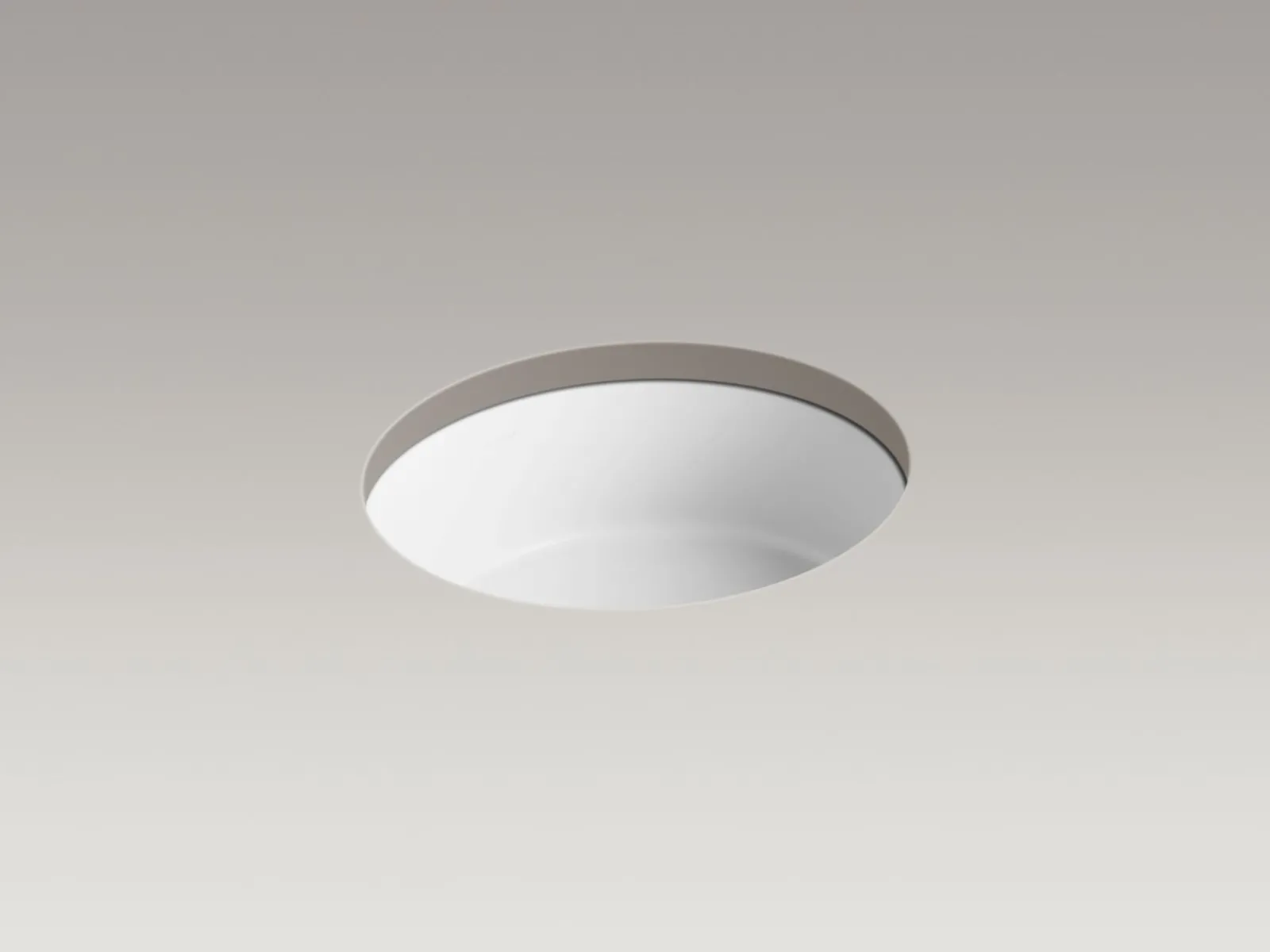 15-3/4" round undermount bathroom sink^Kohler Best