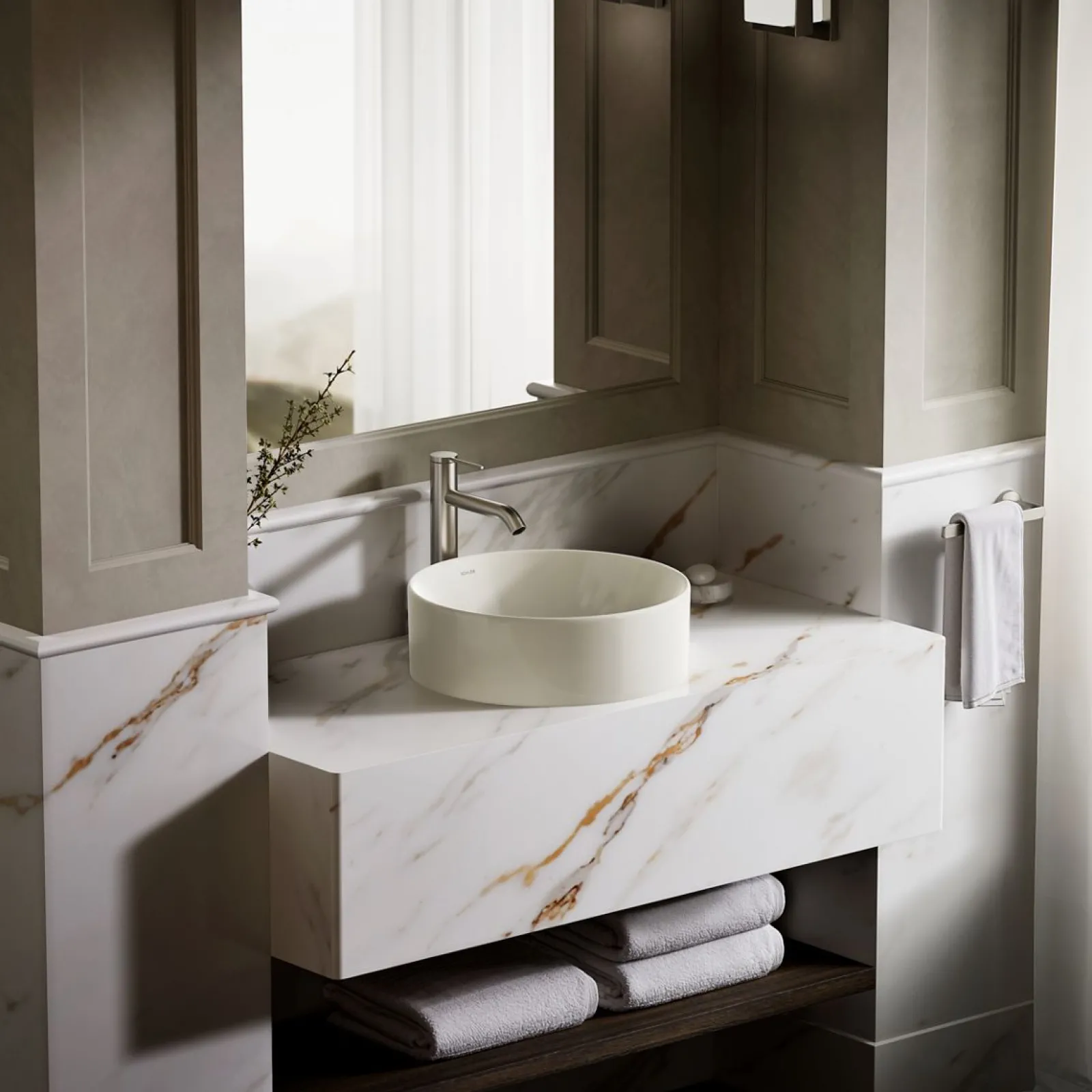16-1/2" round vessel bathroom sink^Kohler Clearance