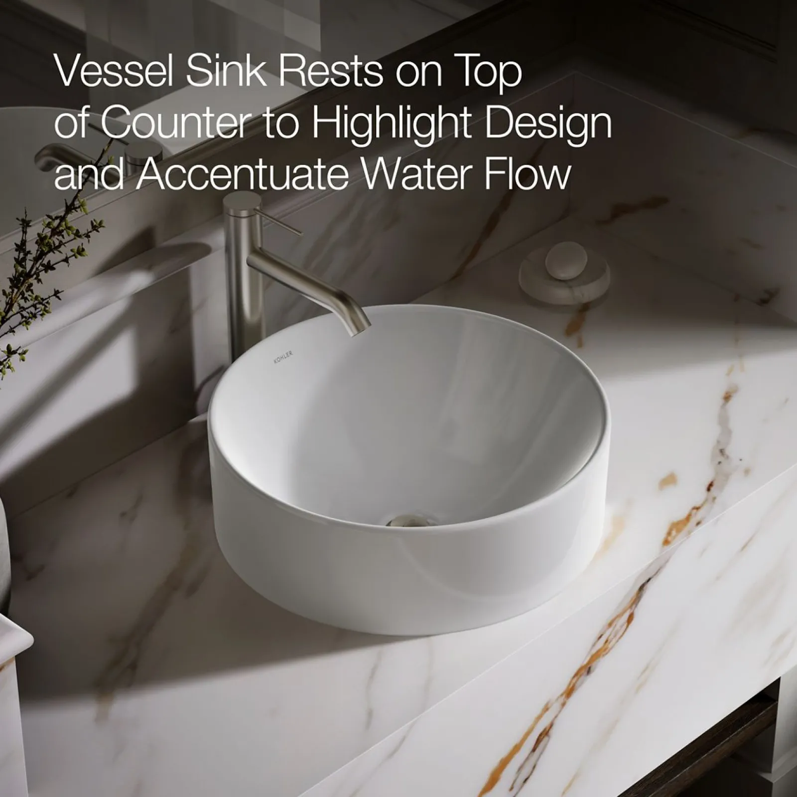 16-1/2" round vessel bathroom sink^Kohler Clearance