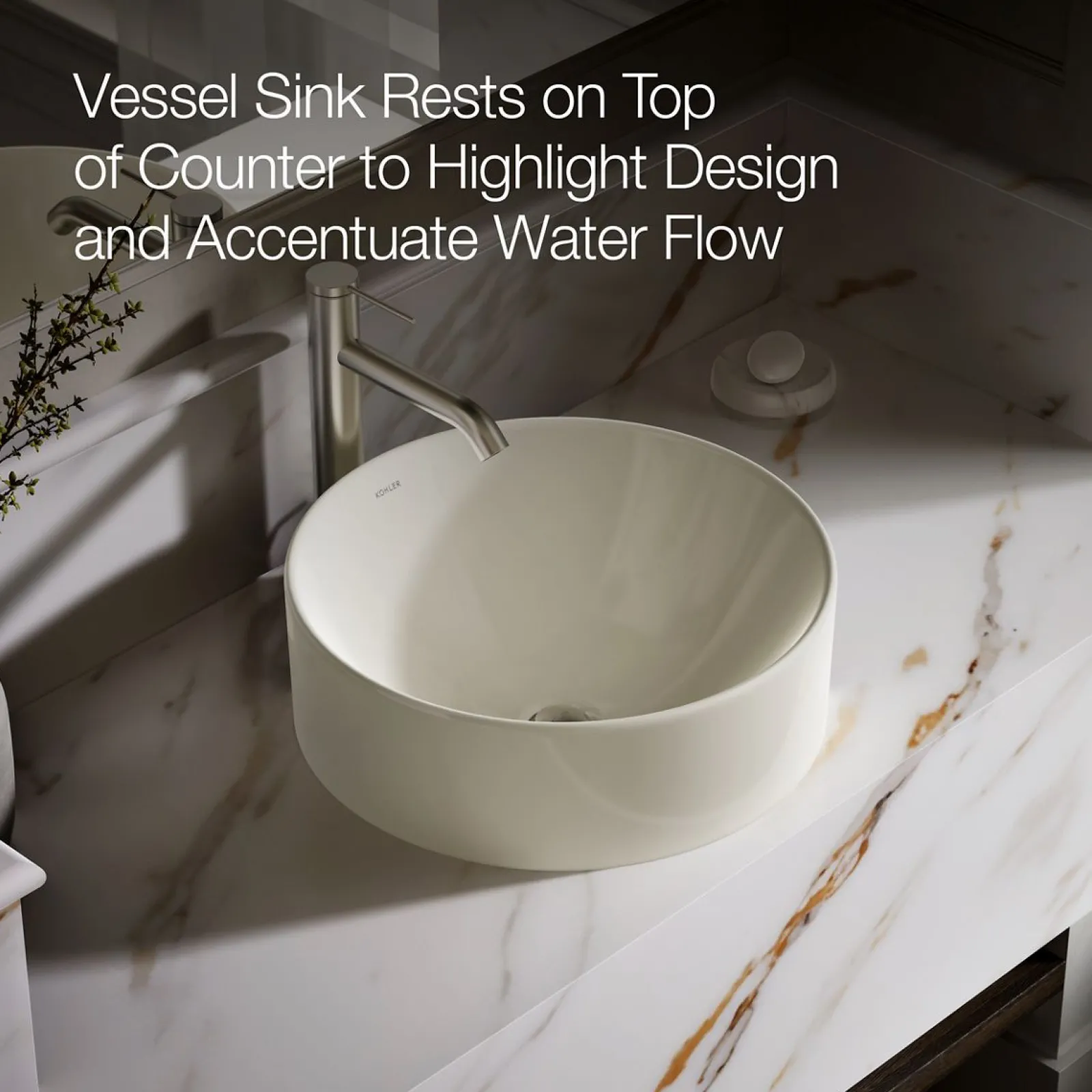 16-1/2" round vessel bathroom sink^Kohler Clearance