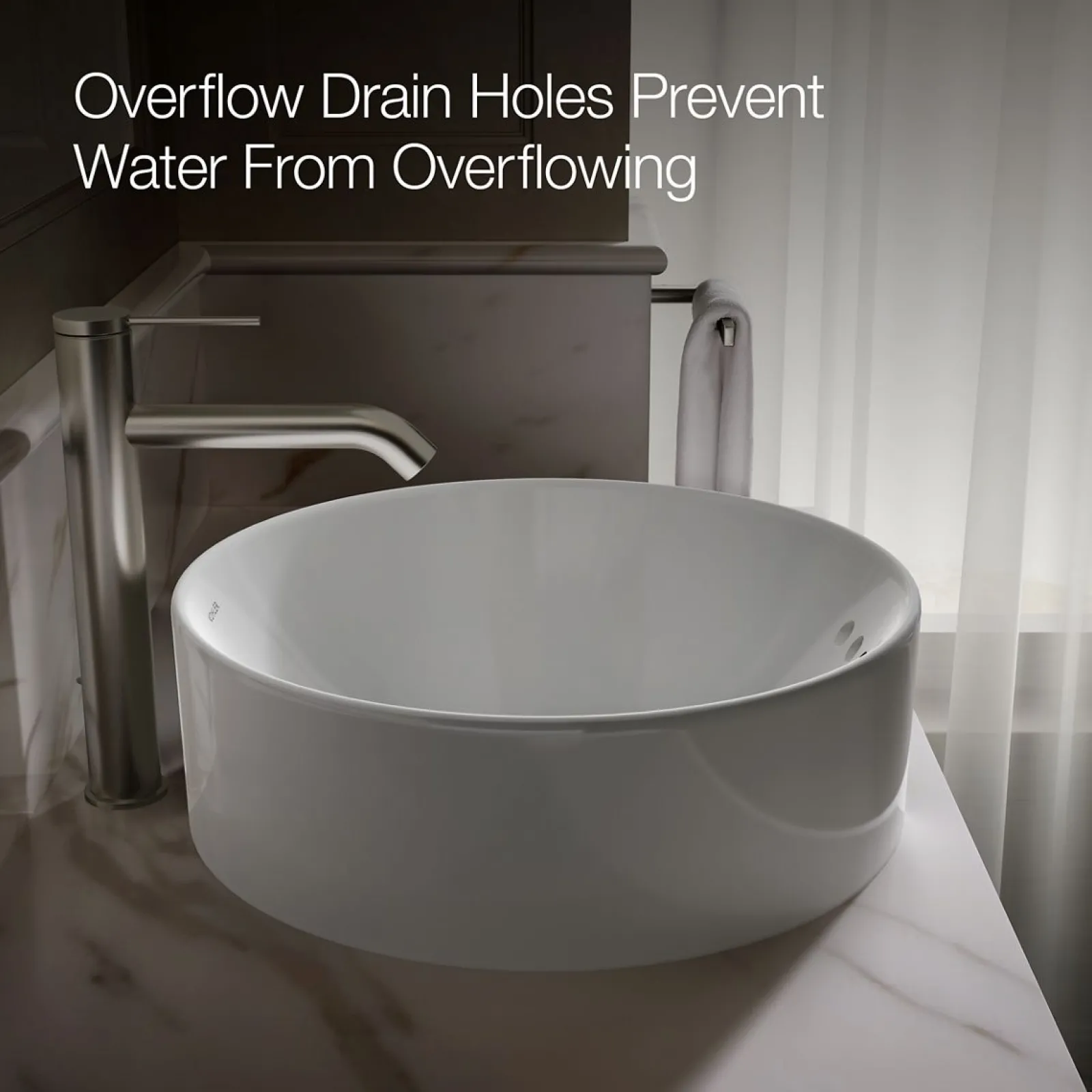16-1/2" round vessel bathroom sink^Kohler Clearance