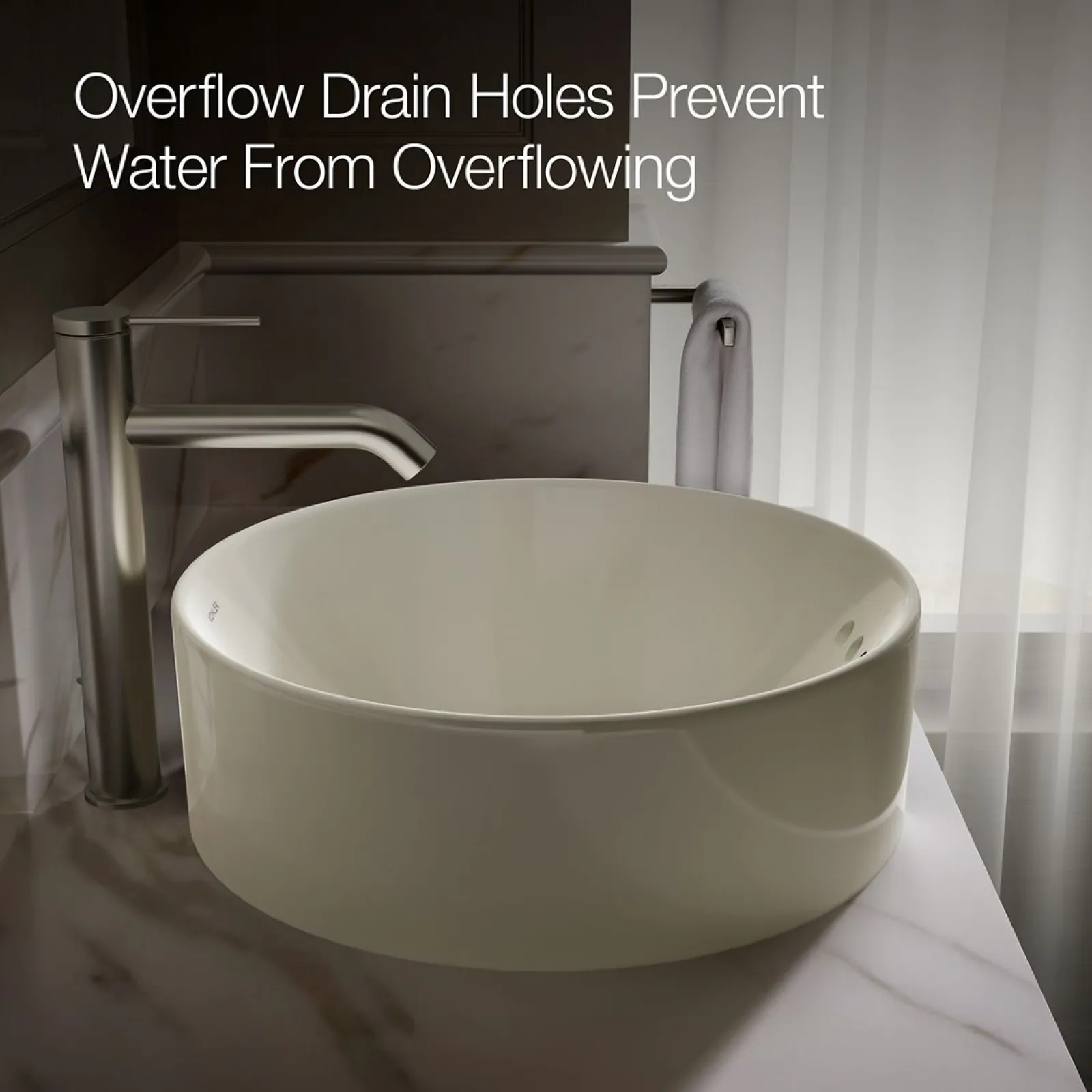 16-1/2" round vessel bathroom sink^Kohler Clearance