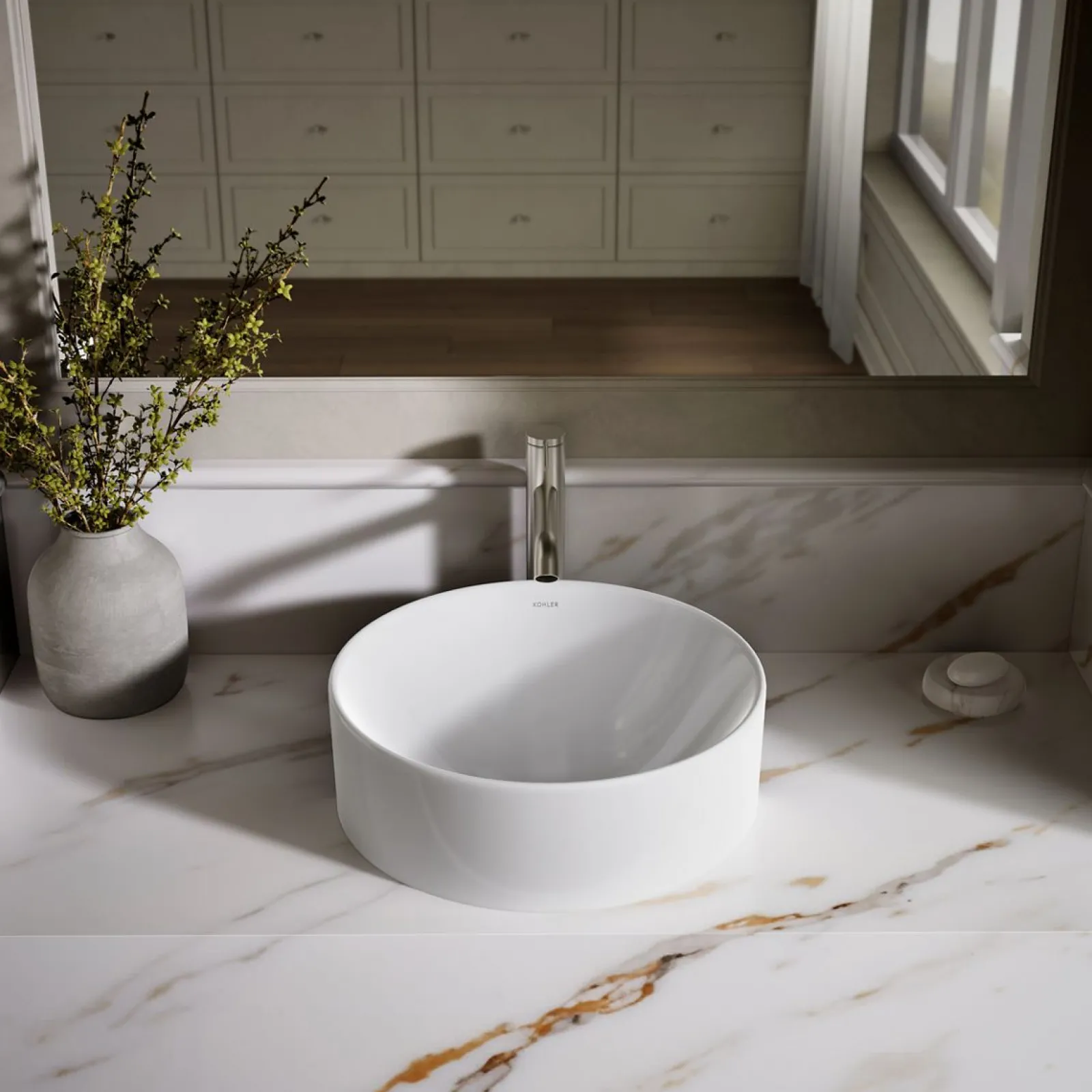 16-1/2" round vessel bathroom sink^Kohler Clearance