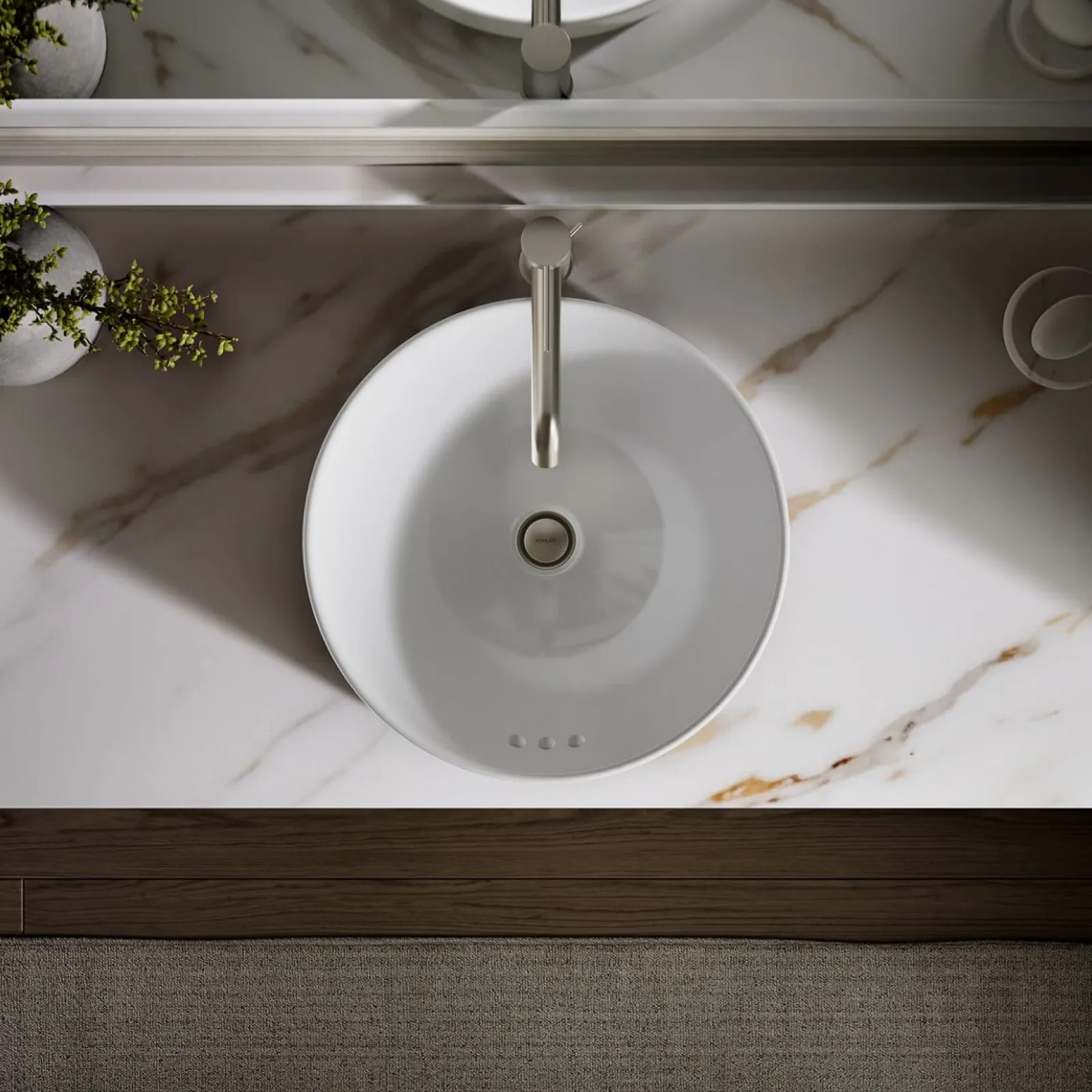 16-1/2" round vessel bathroom sink^Kohler Clearance