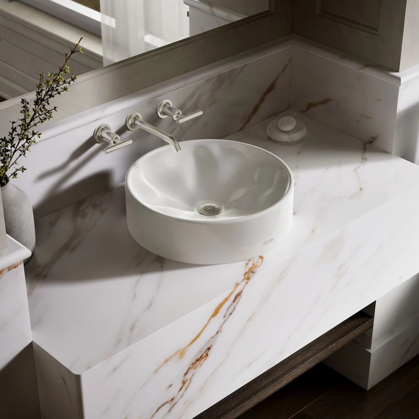 16-1/4" round vessel bathroom sink, no overflow^Kohler