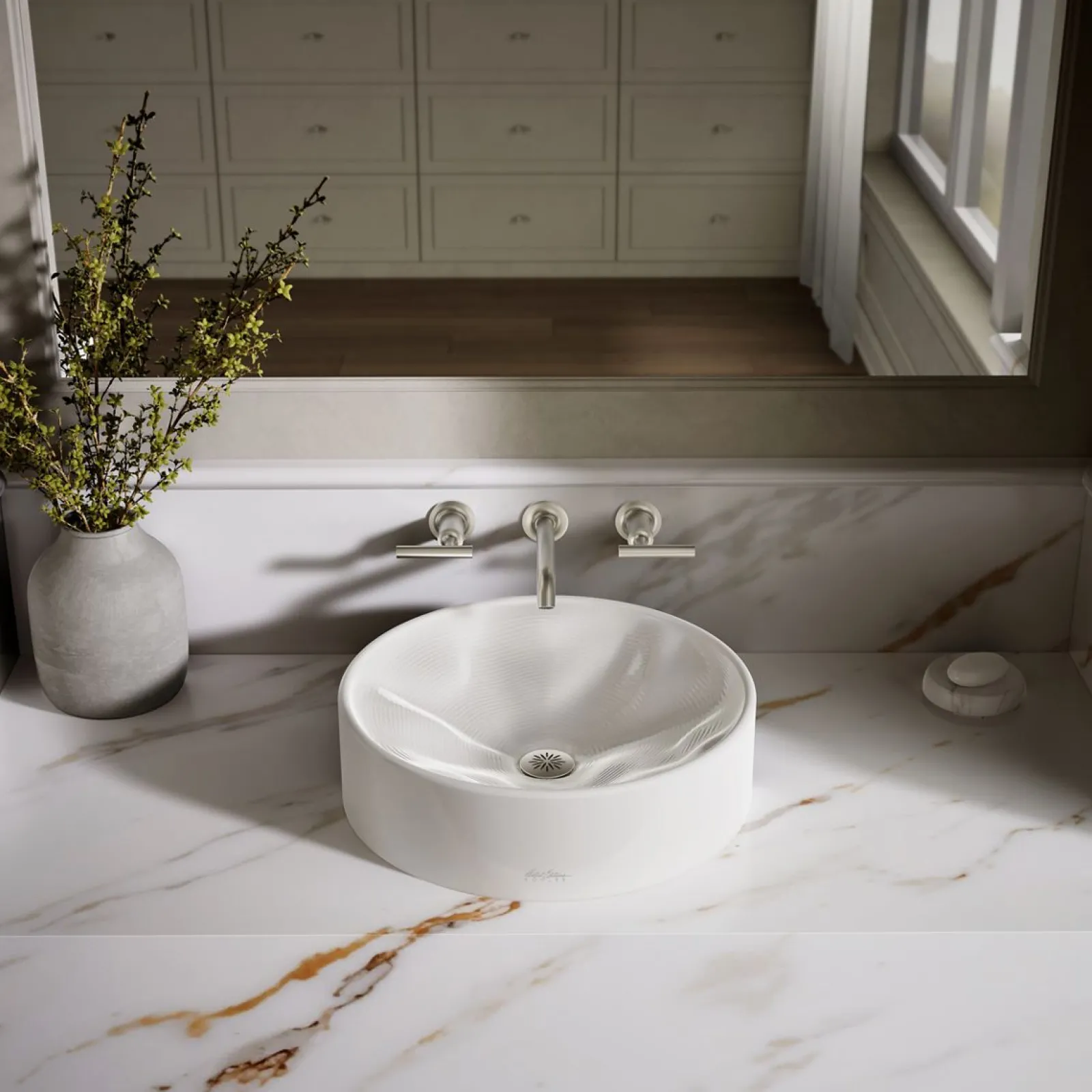 16-1/4" round vessel bathroom sink, no overflow^Kohler