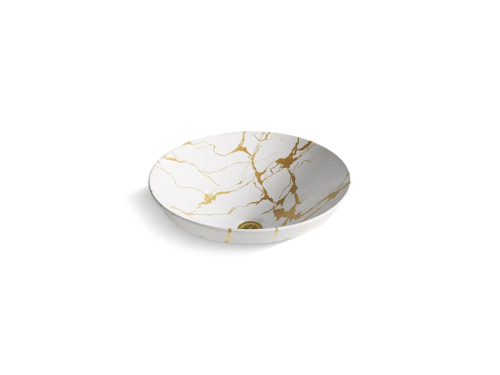 16-3/4" round vessel bathroom sink, no overflow^Kohler Hot