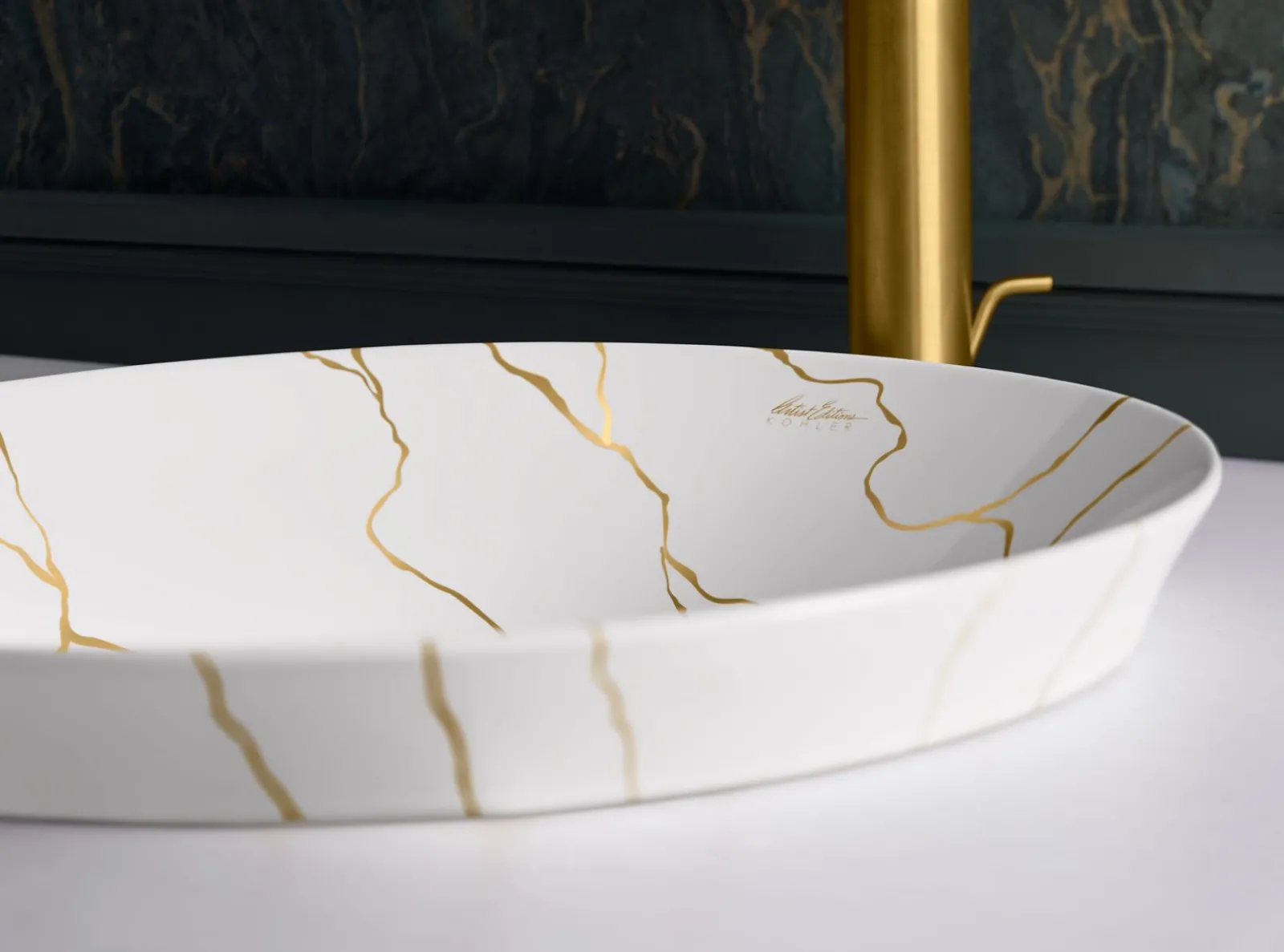 16-3/4" round vessel bathroom sink, no overflow^Kohler Hot